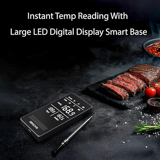 WiFi Sub-1G Wireless Meat Thermometer Unlimited Range 7 NIST Cert.Sensors IP68 - Image 3
