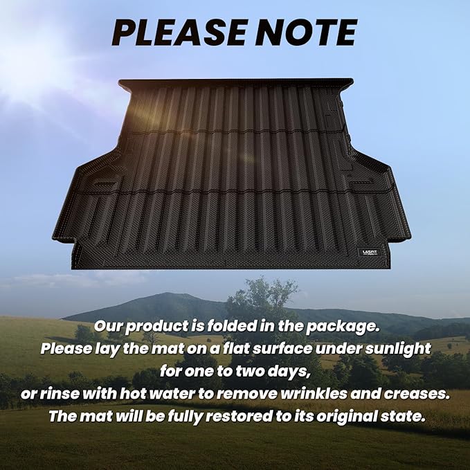 LASFIT Bed Mat for Ford Ranger 2025 2024 5.0ft Truck Bed All Weather Protector - Image 5
