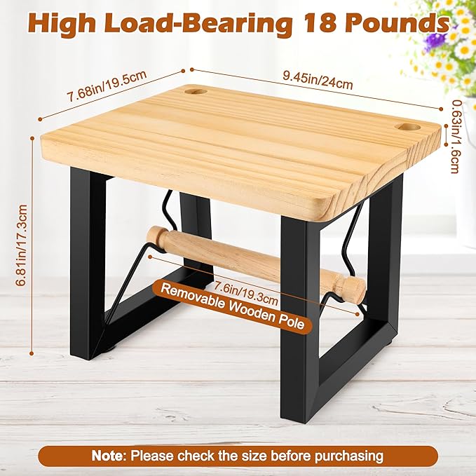 Shipping Label Holder for Thermal Printer, AHIER Wooden Thermal Label Holder - Image 2