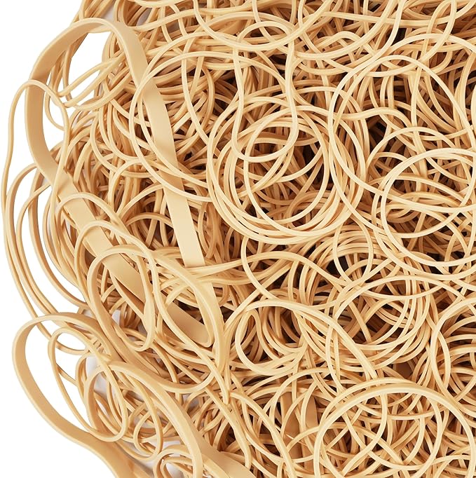 HAIDIBAO-Rubber Bands Assorted Sizes Beige Elastic Bands - Image 5