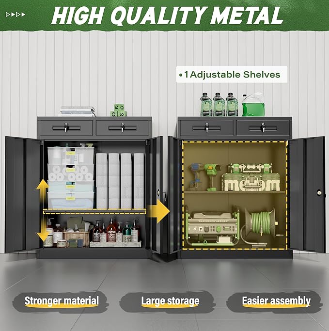 Greenvelly Metal Storage Cabinet - Image 3