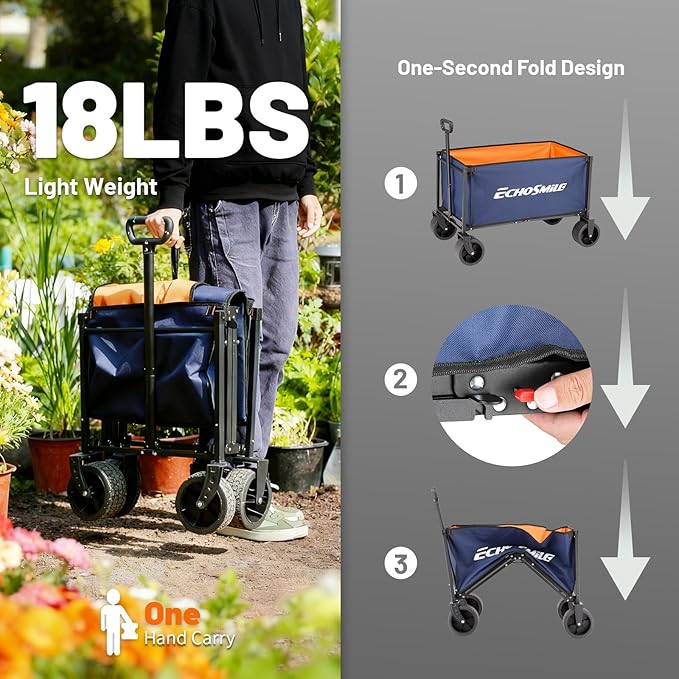 EchoSmile Collapsible Wagon Cart - Image 5