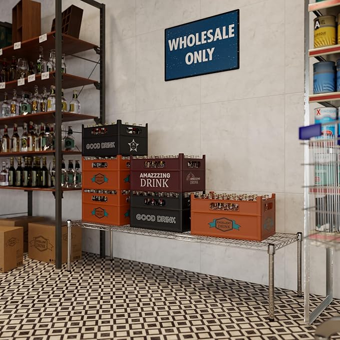 18" Deep x 60" Wide x 14" Height Wire Shelving Kit | 1-Tier | NSF Commercial - Image 7