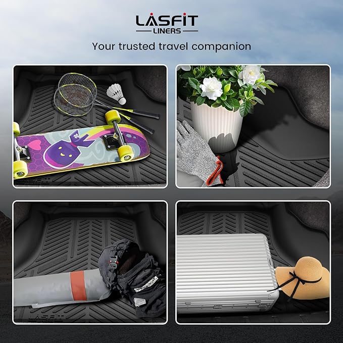 LASFIT Cargo Mat for Honda Accord 2008 2009 2010 2011 2012, All Weather TPE - Image 6