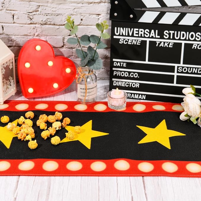 4 Pcs 13 x 72 Inch Movie Night Table Runner - Image 4