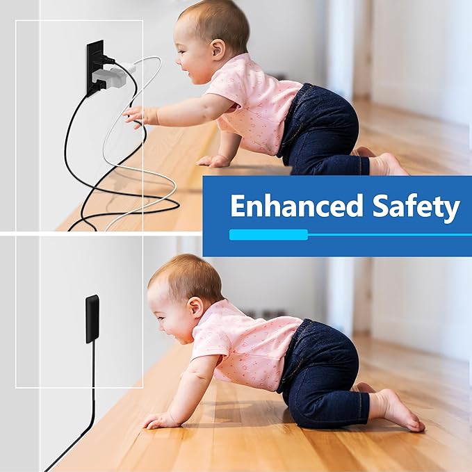 LIDER Outlet Extender with 3 Receptacles, 12W USB Type-A, and USB Type-C - Image 5