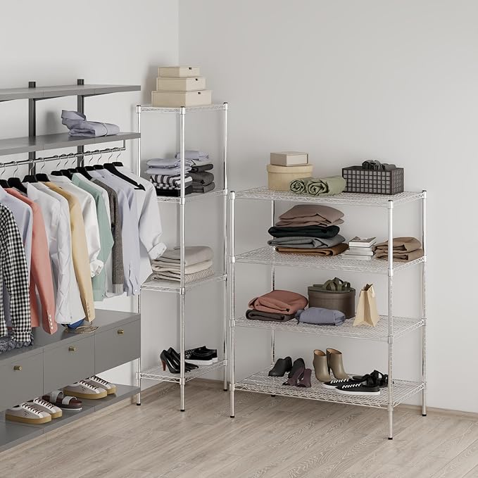 24" Deep x 42" Wide x 54" Height Wire Shelving Kit | 4-Tier | NSF Commercial - Image 7