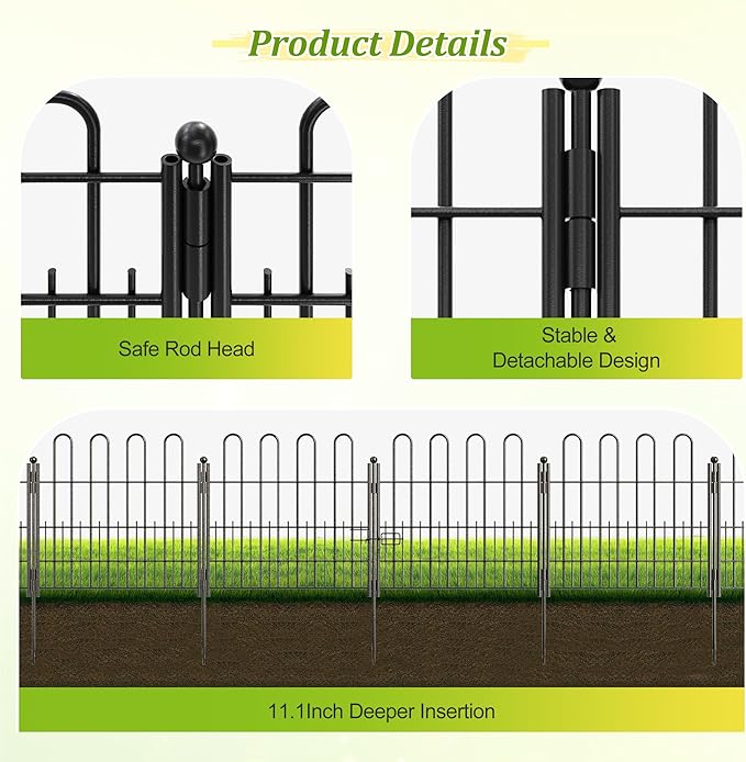 Bepatio Decorative Garden Fence Animal Barrier - Image 3