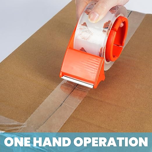 TAPEBEAR Packing Tape with Dispenser, 2.7mil Thick, 1.88" x 55yd Storage - Image 2