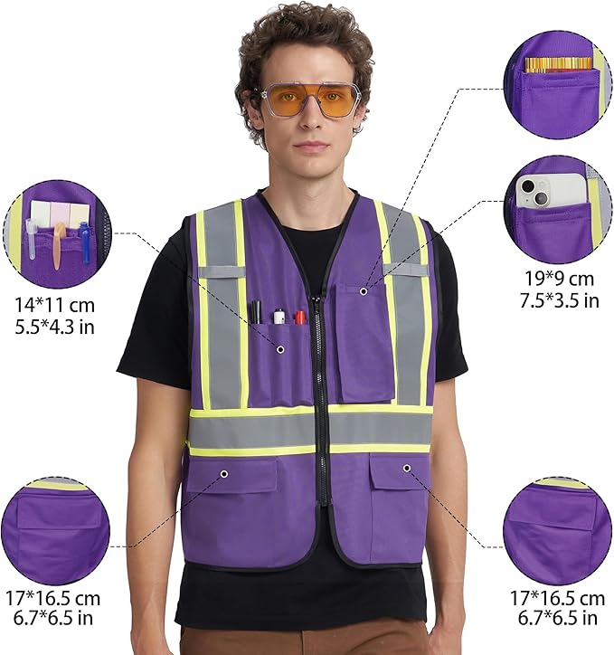 A-KSAFETY Custom High Visibility Reflective Safety Vest - Image 2