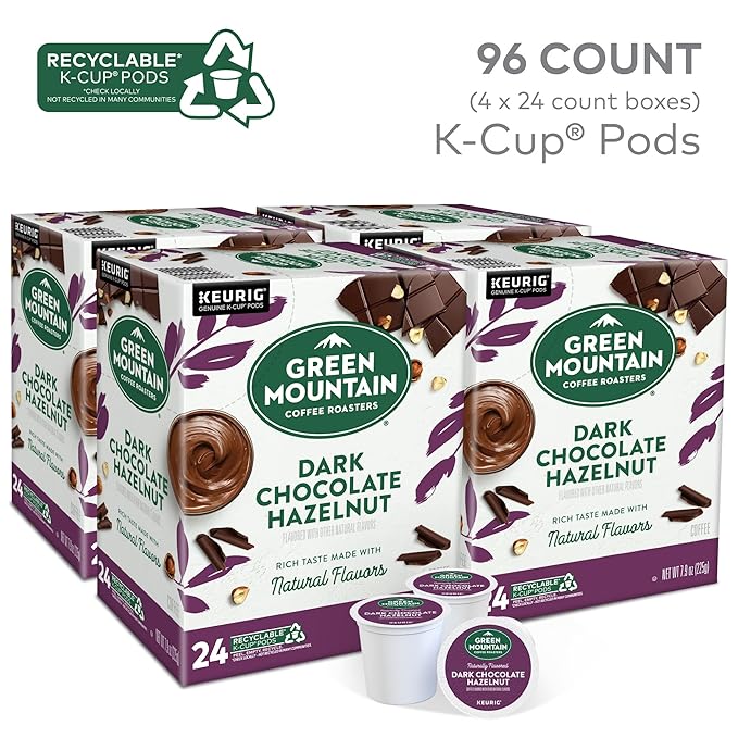 Green Mountain Coffee Roasters Dark Chocolate Hazelnut Coffee, Keurig Single - Image 2