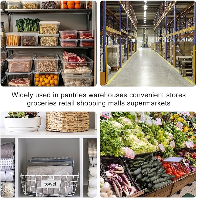 150 Pcs Clear Plastic Wire Shelf Label Holders, Reusable Price Tag Display - Image 7
