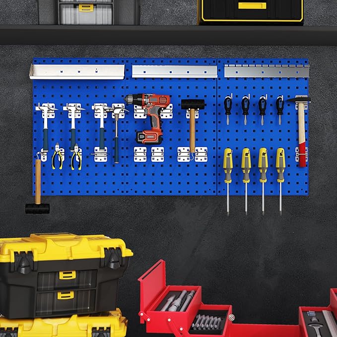 Goplus Garage Pegboard, Metal Pegboard Tool Organizer Kit - Image 8