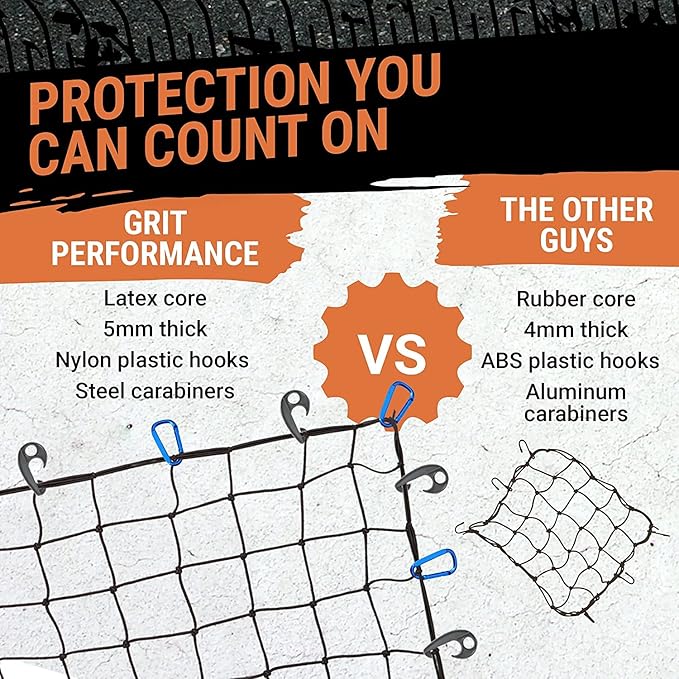 Truck Bed Cargo Net – 3 x 4 Foot, Heavy-Duty Elastic Mesh - Image 5