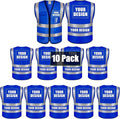 BeautyWill Custom Safety Vest Customized Logo Class 2 High Visibility by BeautyWill