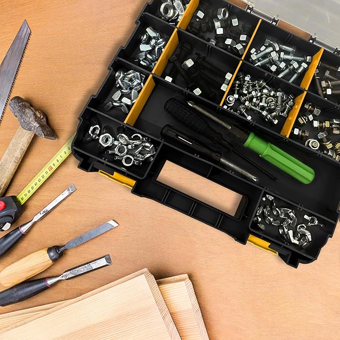 Double Side Tool Box Organizer, Hardware Storage Box, Portable Small Parts - Image 4