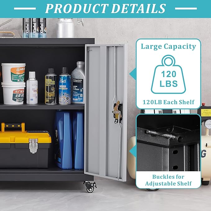 GREATMEET Metal Storage Cabinet - Image 5