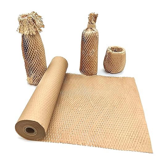 Honeycomb Packing Paper, Recyclable Moving Supplies Bubble Packing Wrap by Aspamms