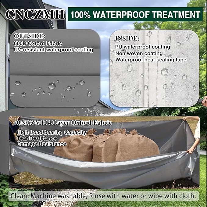 Heavy Duty Patio Furniture Covers Waterproof, 600D Round Outdoor Furniture - Image 3
