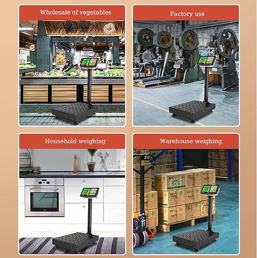 660lb Industrial Platform Scale Floor Weight Computing Postal Scale Digital - Image 7