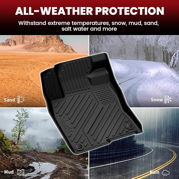 LASFIT Floor Mats & Trunk Mat for 11th Gen Honda Civic Hatchback 2026 2025 2024 - Image 7