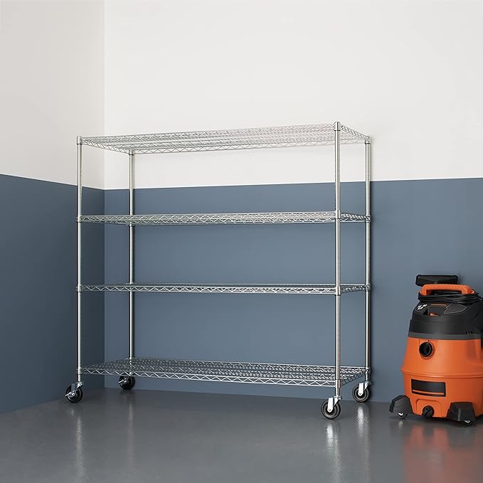 Trinity Basics 4-Tier Adjustable Wire Shelving - Image 8