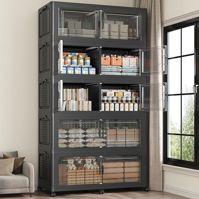 1000 QT Extra Large Stackable Storage Bins by Atrasee