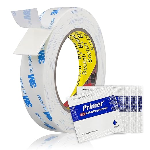 Double-Sided Removable Tape – 1" x 16.5 FT Heavy Duty PE Foam Mounting Tape by Tapsi