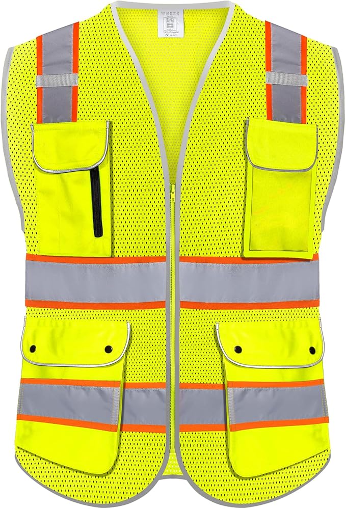 High Visibility Safety Vest by RhinoHit