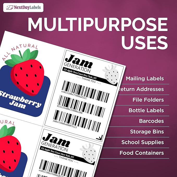 NextDayLabels – 4-1/4" x 5-1/2" Rectangular Sticker Labels - Image 5