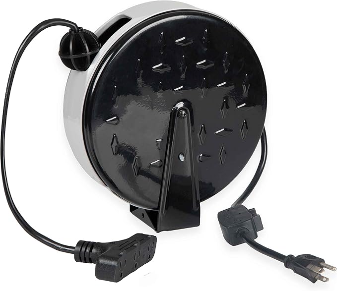 Iron Forge Cable 30 Ft Retractable Extension Cord Reel by IronForgeCable