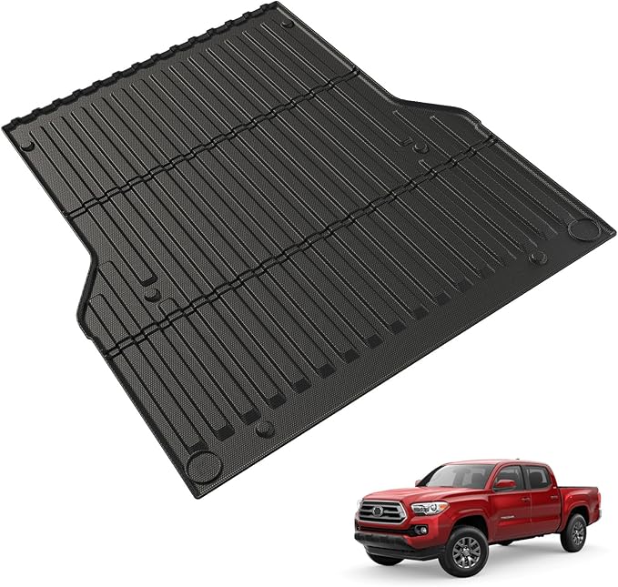 Truck Bed Mat for Toyota Tacoma 2005-2023, All Weather Truck Bed Liner for by LUMWAY
