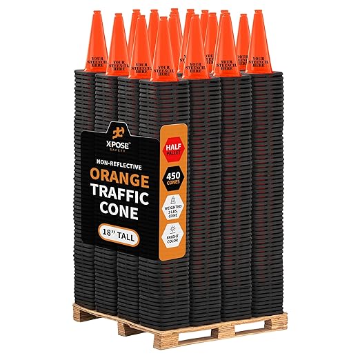 Xpose Safety 18 Inch Orange Traffic Cones by XposeSafety