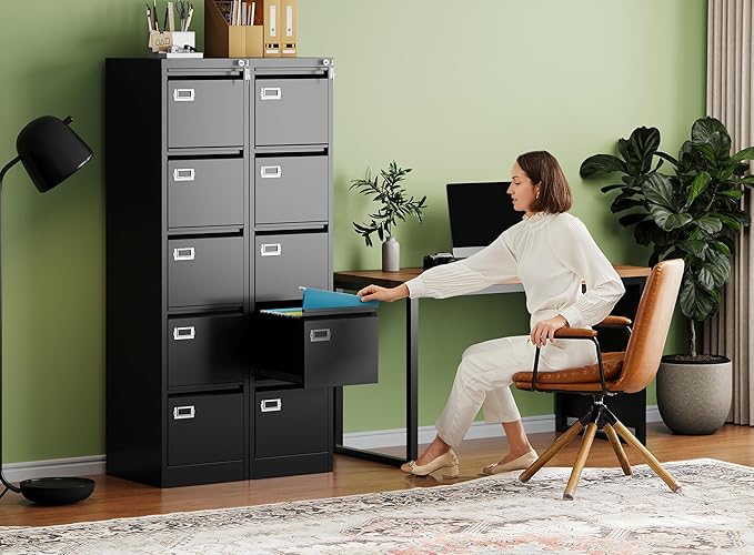 Letaya 5 Drawer File Cabinet - Image 2