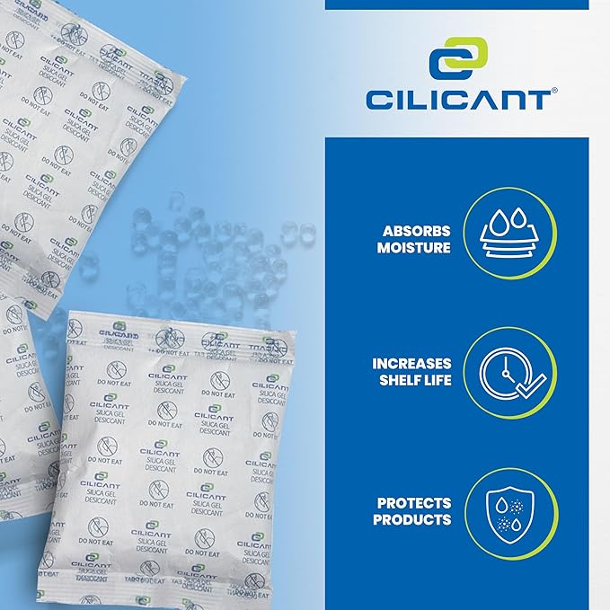 CILICAnt 5-gram Desiccant Pouches, Food Grade Moisture Absorbers Ideal - Image 5