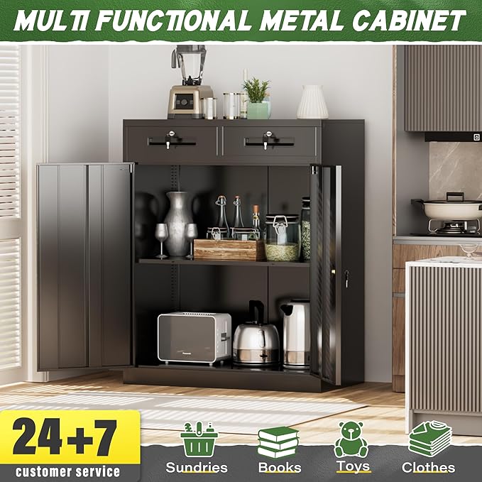 Greenvelly Metal Storage Cabinet - Image 6