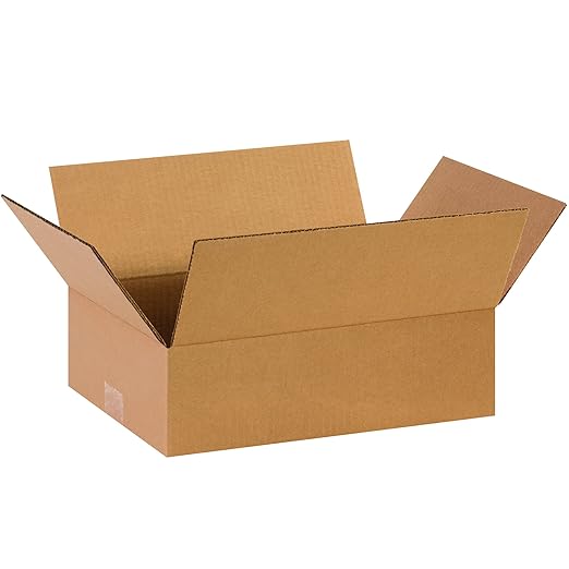 TAPE LOGIC 13 x 9 x 4 Corrugated Cardboard Boxes, Flat 13"L x 9"W x 4"H by TapeLogic