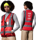 A-SAFETY High Visibility Reflective Safety Vest Customize Logo by A-SAFETY