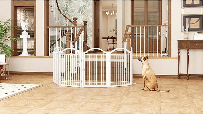 BHG Metal No-Assembly Freestanding Dog Gate - Image 7