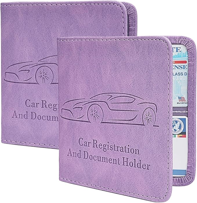 2-Pack Car Registration and Insurance Holder, Car Organization Vehicle Document - Image 8