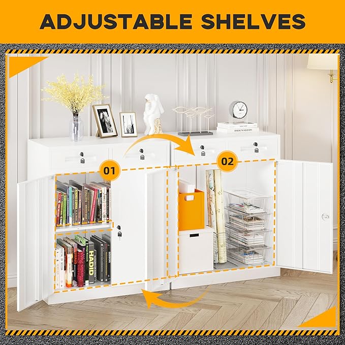 Greenvelly Metal Storage Cabinet - Image 4