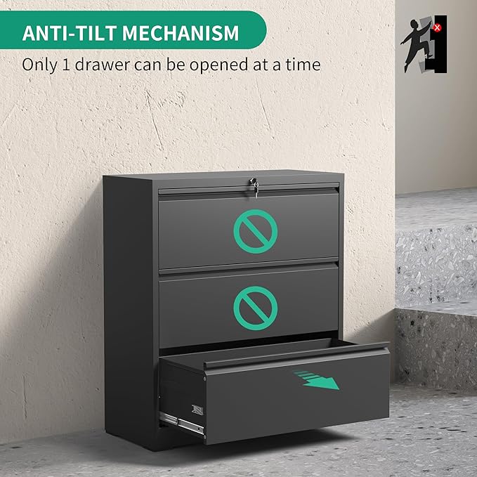 3 Drawer Lateral File Cabinets - Image 6