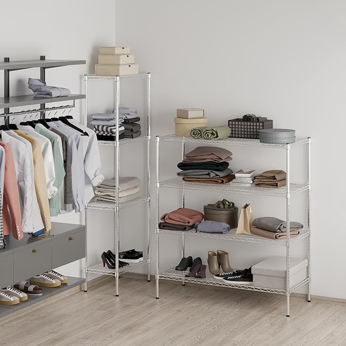 21" Deep x 48" Wide x 54" Height Wire Shelving Kit | 4-Tier | NSF Commercial - Image 7
