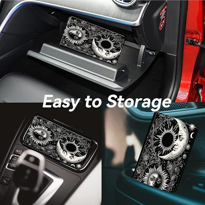 Car Registration and Insurance Holder, Leather Car Glove Box Organizer - Image 4