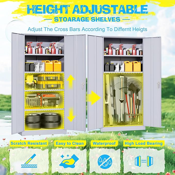 Pataku Metal Storage Cabinet, File Cabinets - Image 6