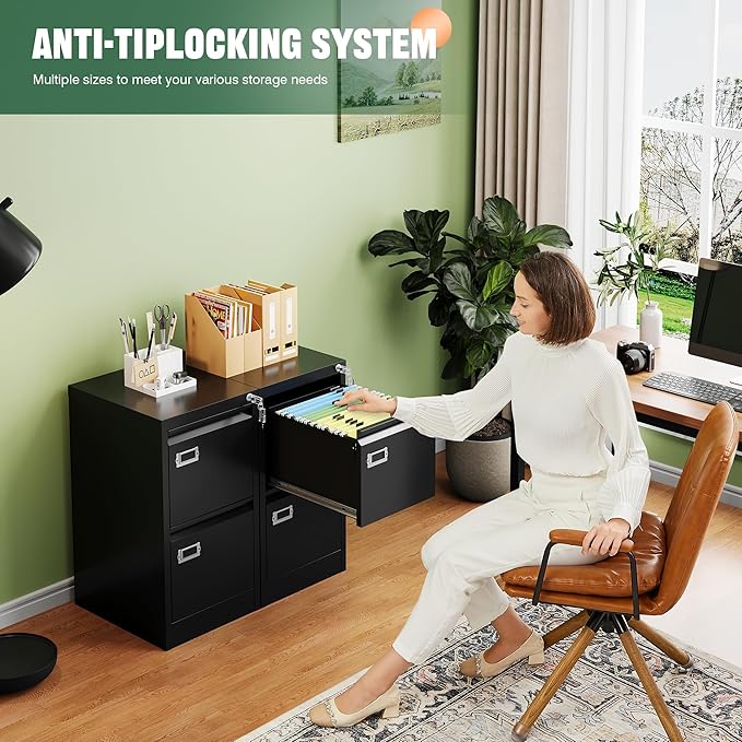 Letaya 2 Drawer File Cabinet - Image 7