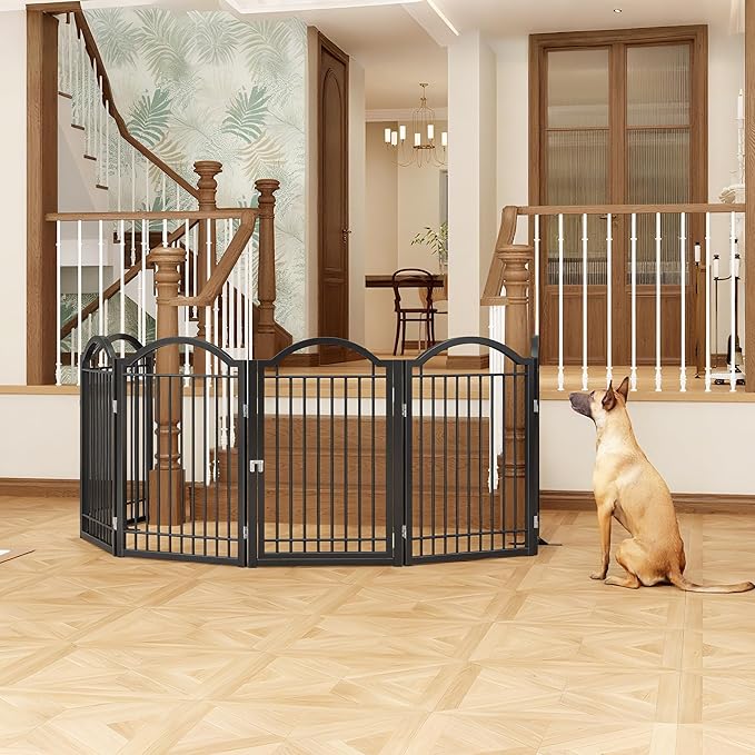 BHG Metal No-Assembly Freestanding Dog Gate - Image 6