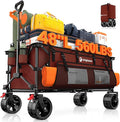 48" L Collapsible Wagon Cart Foldable, 560lbs Weight Capacity 300L Heavy Duty by Unknown