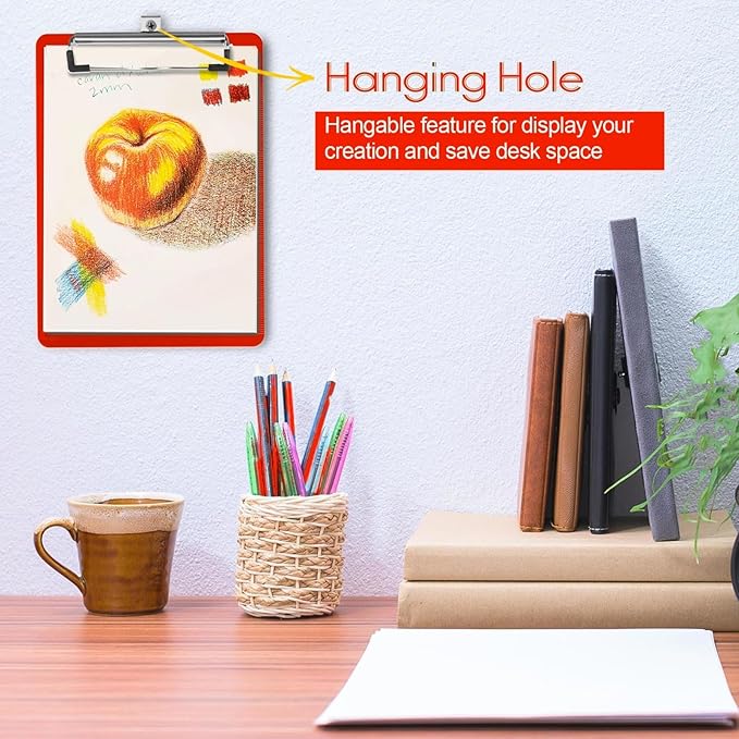 2 PCS Red Plastic Clipboards Nursing Clipboard, Teacher Clip Boards 8.5x11 - Image 6