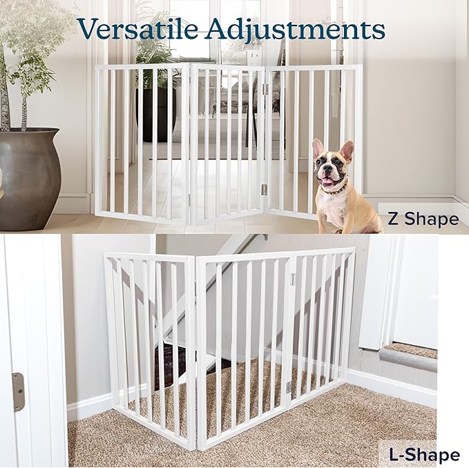 Pet Gate - 3-Panel Indoor Foldable Dog Fence - Image 7